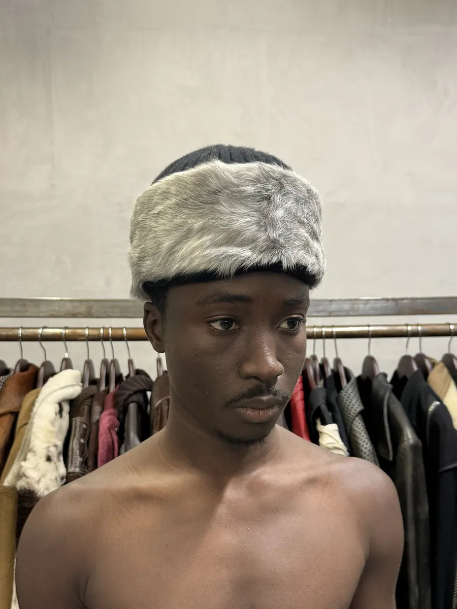 2000s Prada Russian Black Fur Wool Hat CioQOdv 0