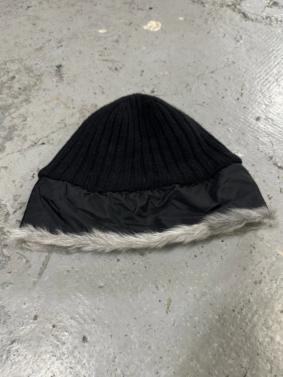 2000s Prada Russian Black Fur Wool Hat CioQOdv 4