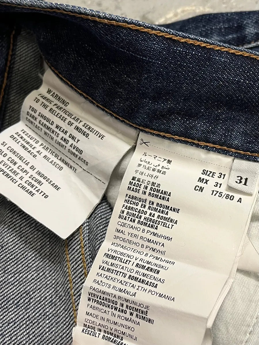 2000s Prada Slim Blue Denim Jeans AizbQie 11