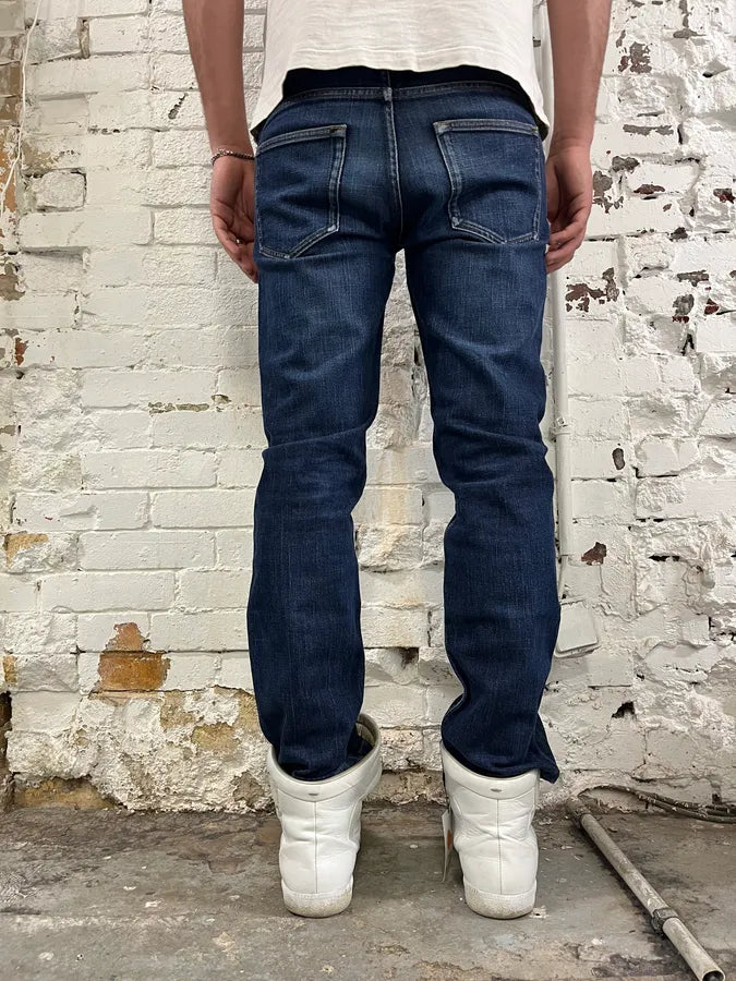 2000s Prada Slim Blue Denim Jeans AizbQie 2