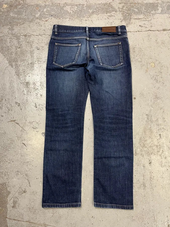 2000s Prada Slim Blue Denim Jeans AizbQie 4