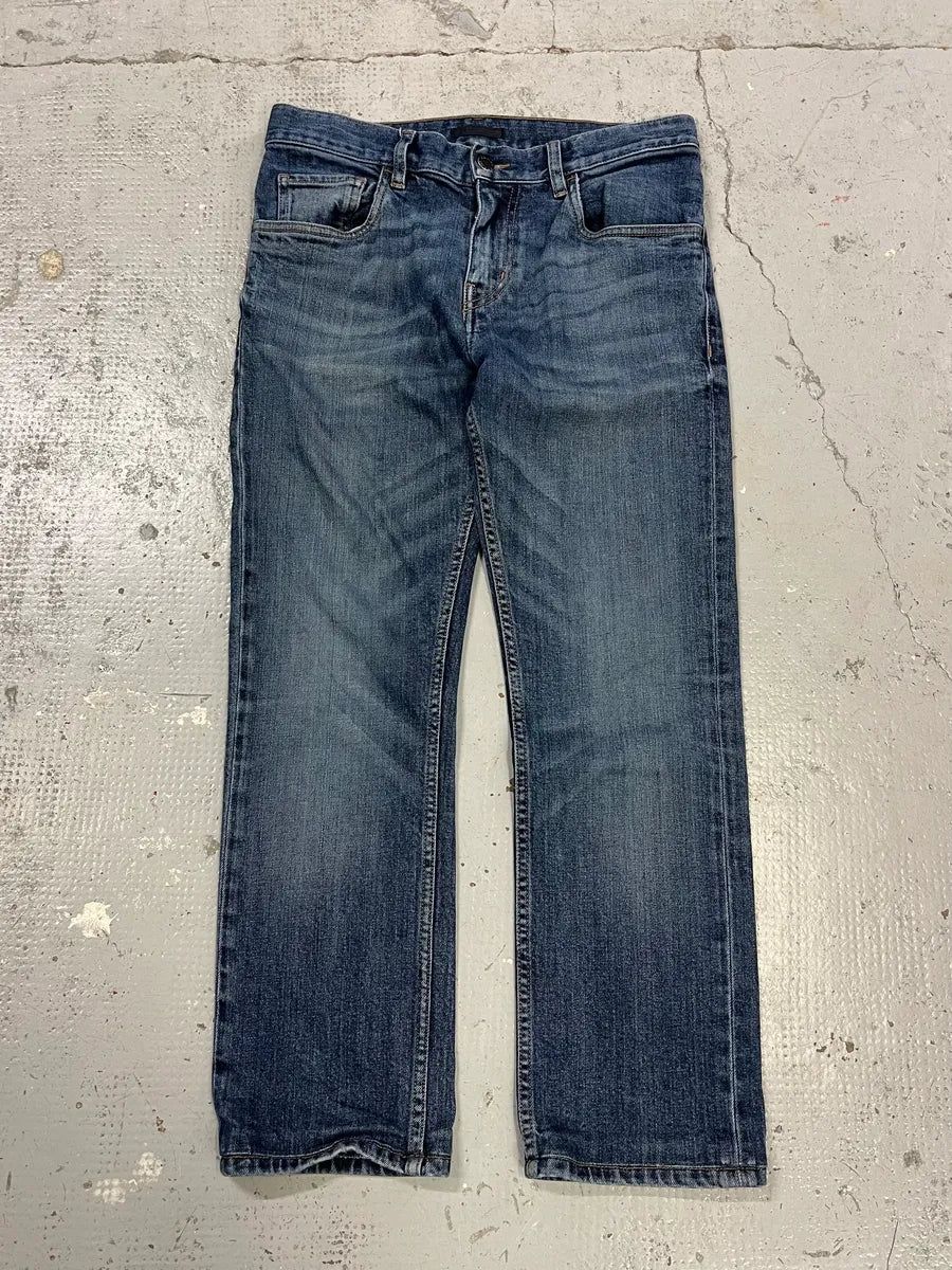 2000s Prada Slim Faded Blue Denim Jeans AtwAIyL 1