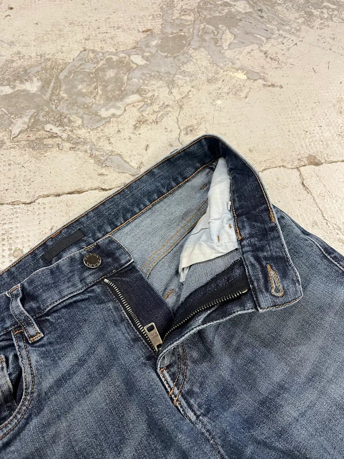 2000s Prada Slim Faded Blue Denim Jeans AtwAIyL 5