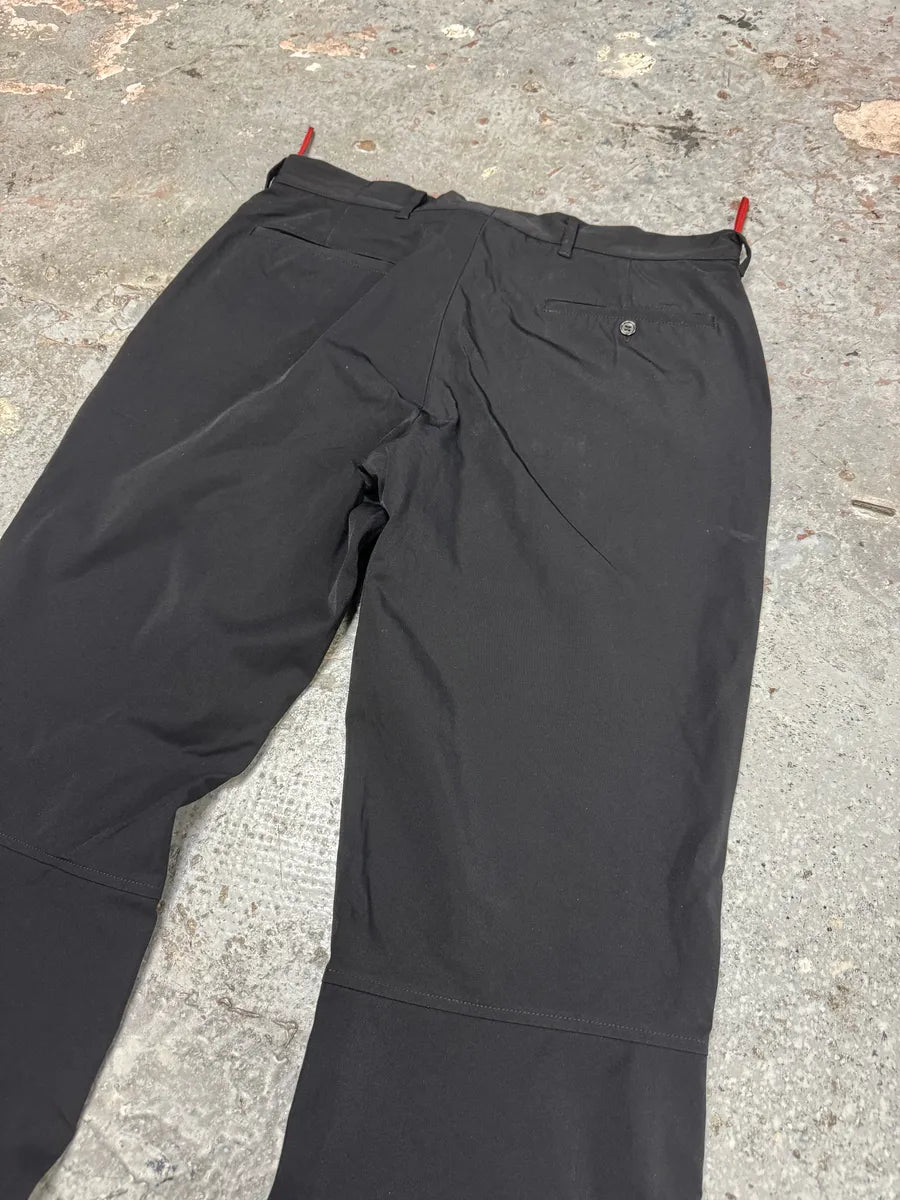 2000s Prada Sport Black Linea Rossa Zip Pants (M/L) VYErdUR 9