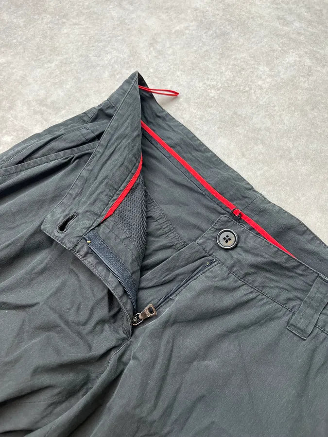 2000s Prada Sport Linea Rossa Black Nylon Pants AXsWHEi 11