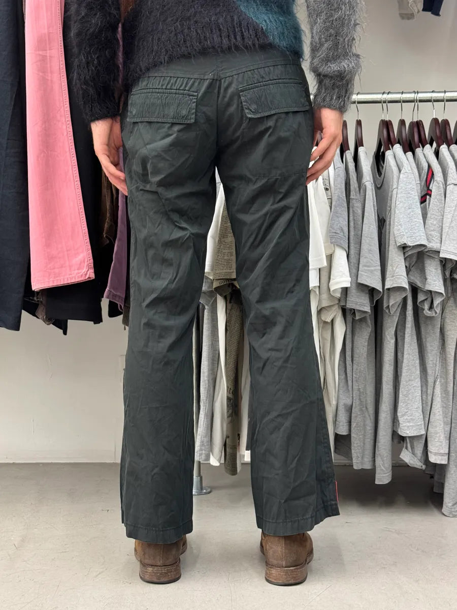 2000s Prada Sport Linea Rossa Black Nylon Pants AXsWHEi 3