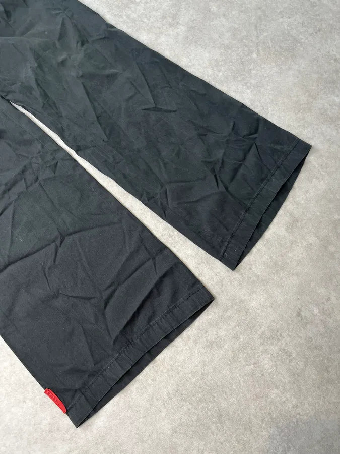 2000s Prada Sport Linea Rossa Black Nylon Pants AXsWHEi 5