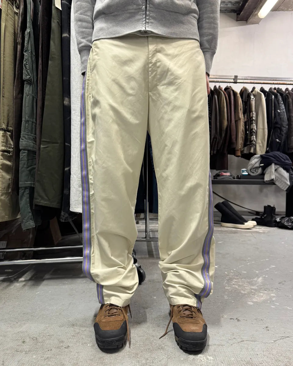 2000s Prada Sport Lines Beige Joggers (L) 0