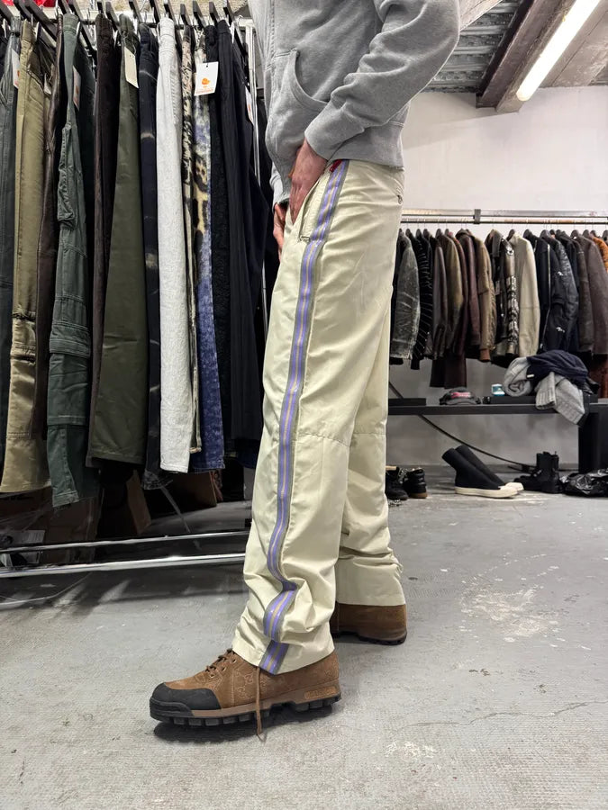 2000s Prada Sport Lines Beige Joggers (L) 1