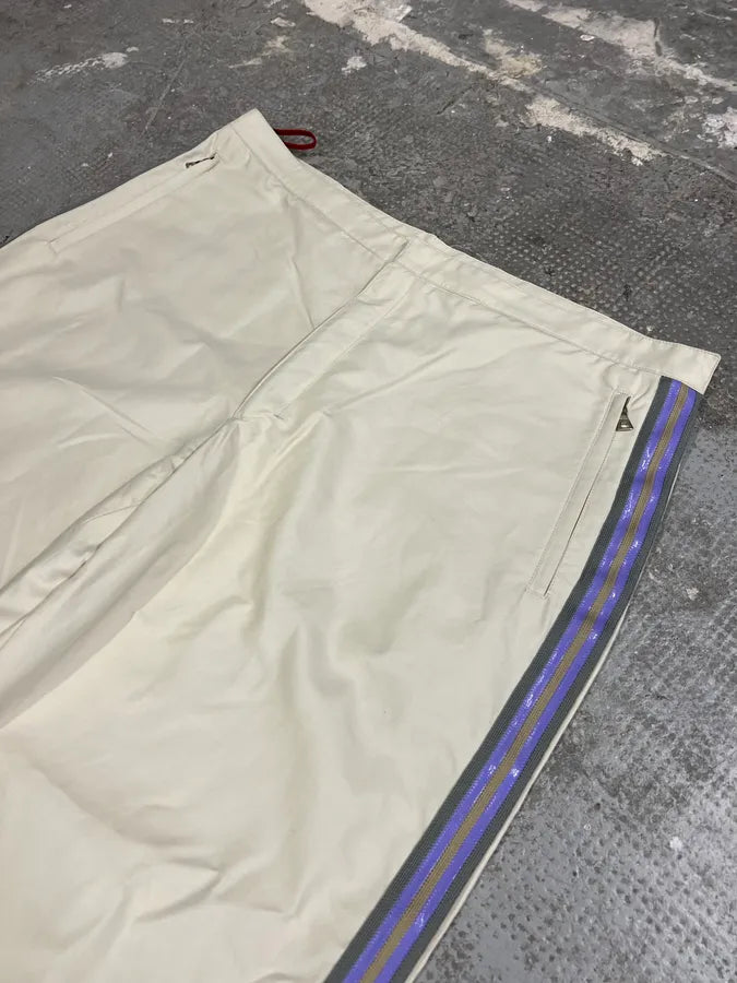 2000s Prada Sport Lines Beige Joggers (L) 10