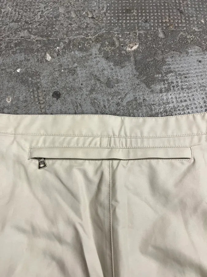 2000s Prada Sport Lines Beige Joggers (L) 7