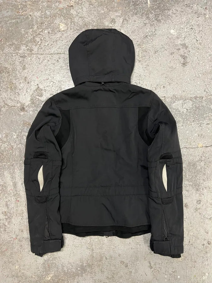 2000s Prada Sport Technical Padded Black Nylon Jacket pwaLxqI 6
