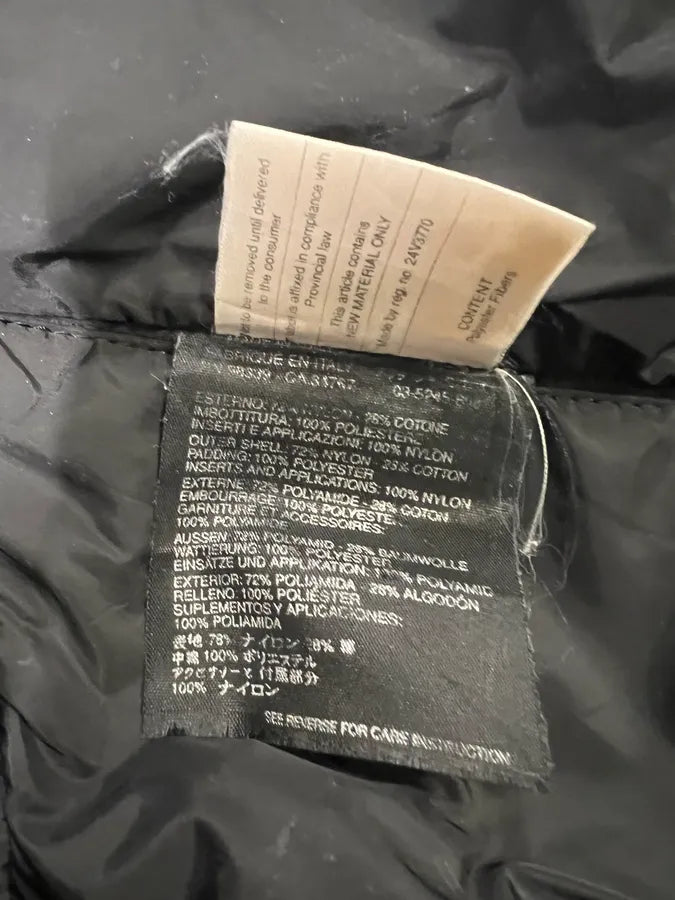 2000s Prada Sport Technical Padded Black Nylon Jacket pwaLxqI 10