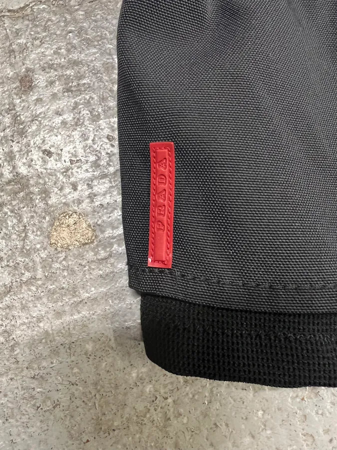 2000s Prada Sport Technical Padded Black Nylon Jacket pwaLxqI 11