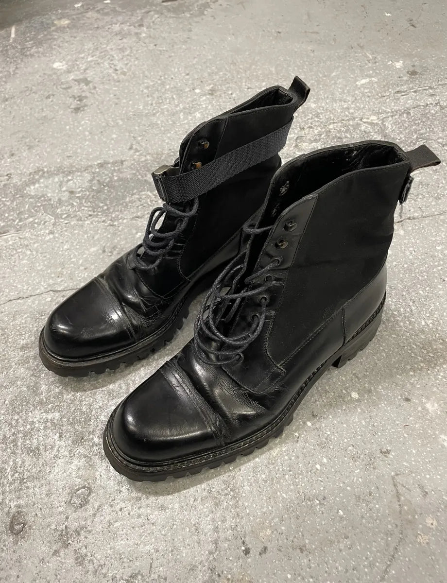 2000s Prada Strap Black Boots  (39.5eu/us6.5) 1