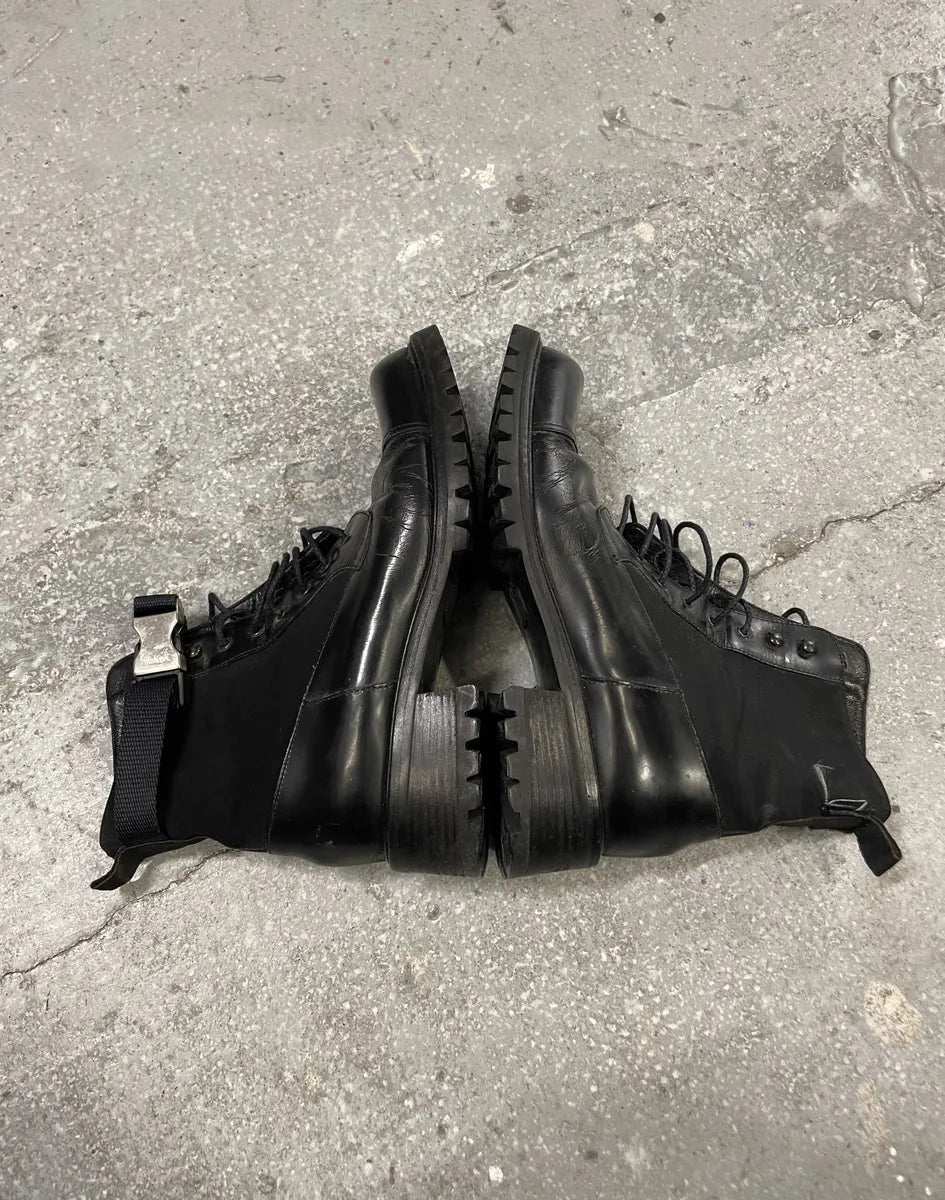 2000s Prada Strap Black Boots  (39.5eu/us6.5) 4