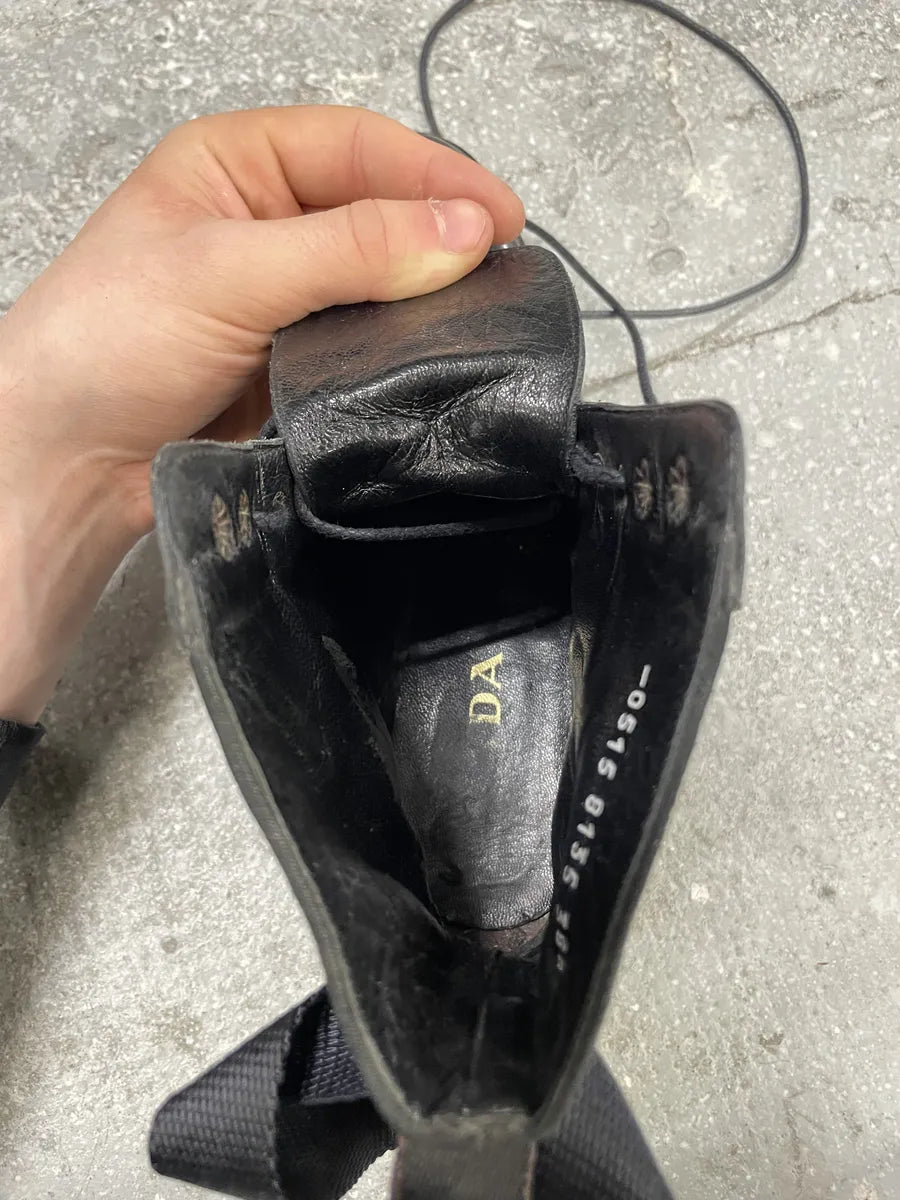 2000s Prada Strap Black Boots  (39.5eu/us6.5) 9