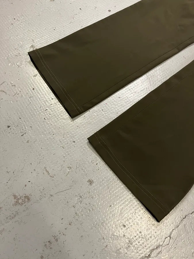 2000s Prada Stretch Olive Khaki Pants IcLLCHp 5