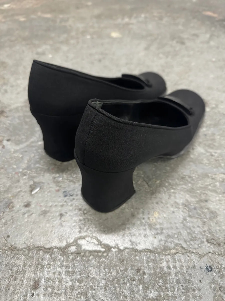 2000s Prada Suede Black Pumps Heels (38eu/us5.5) 4