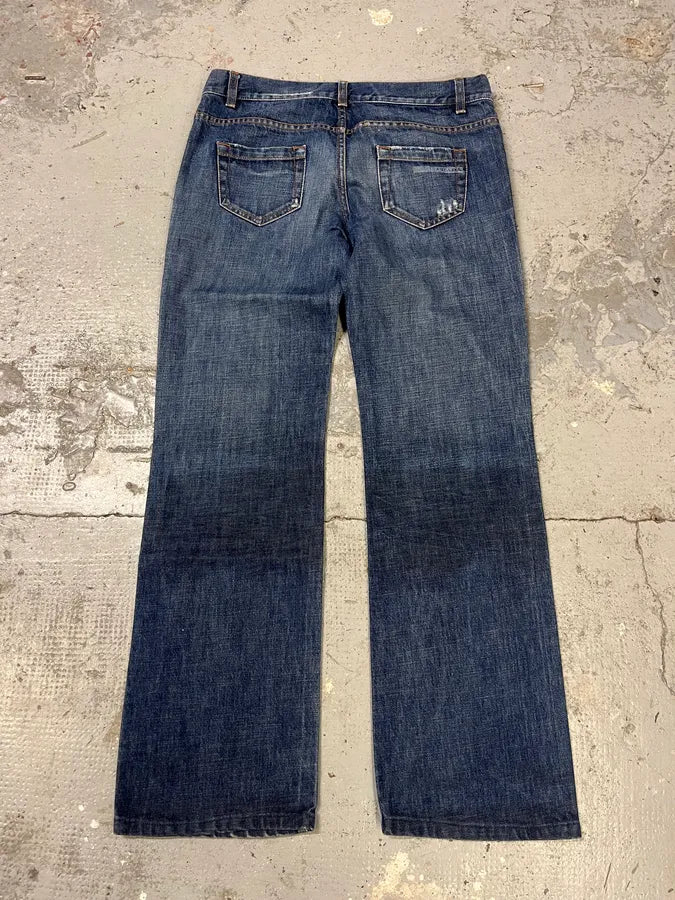 2000s Prada Sunfaded Blue Denim Jeans TLweyal 6
