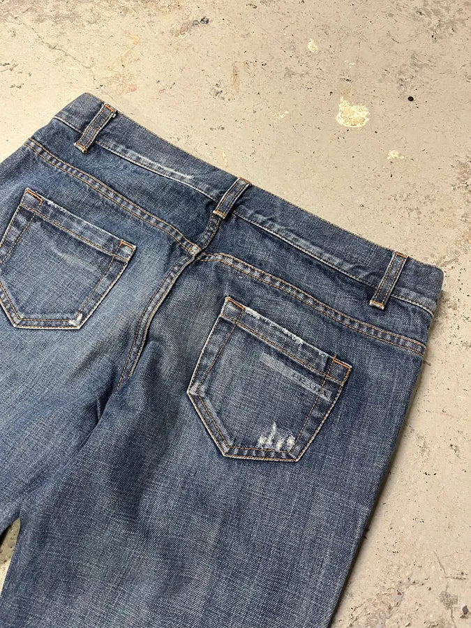 2000s Prada Sunfaded Blue Denim Jeans TLweyal 7