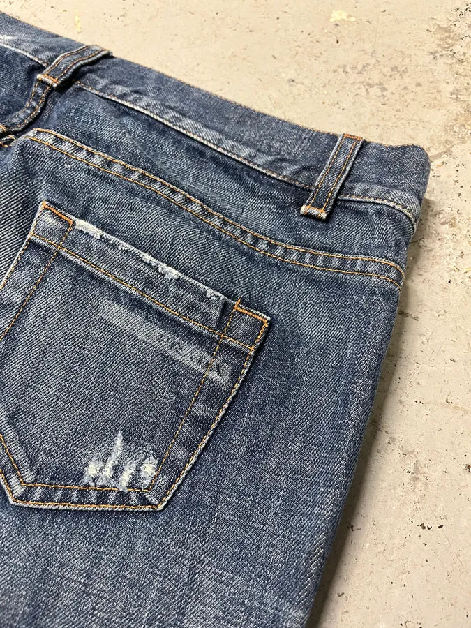 2000s Prada Sunfaded Blue Denim Jeans TLweyal 8