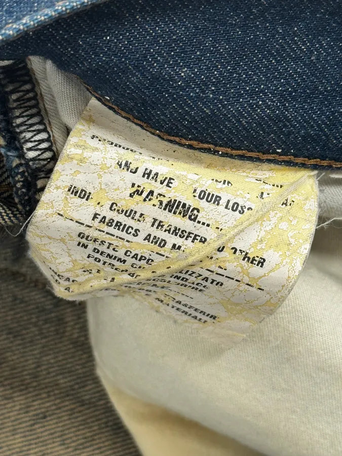 2000s Prada Tapered Fit Navy Brut Regular Denim Jeans fgegbCI 11