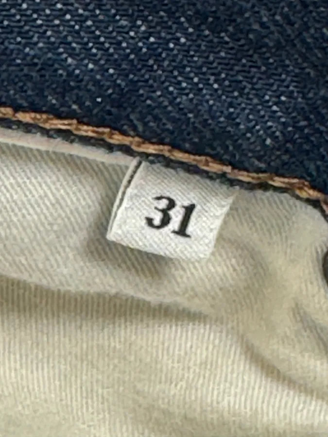 2000s Prada Tapered Fit Navy Brut Regular Denim Jeans fgegbCI 10