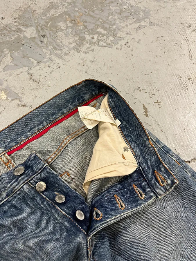 2000s Prada Tapered Light Blue Jeans dFuoixD 11