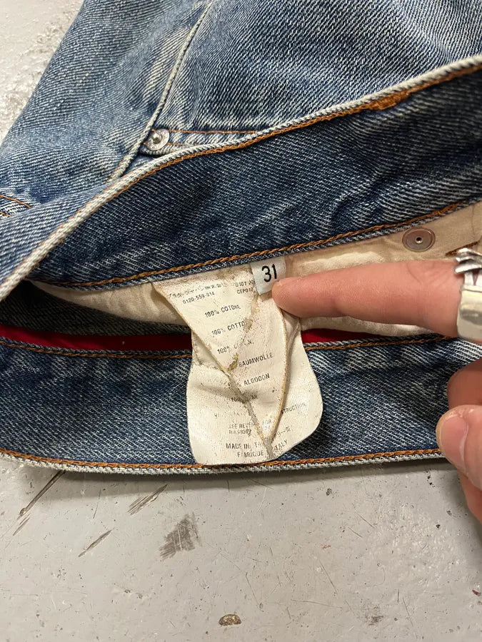 2000s Prada Tapered Light Blue Jeans dFuoixD 13