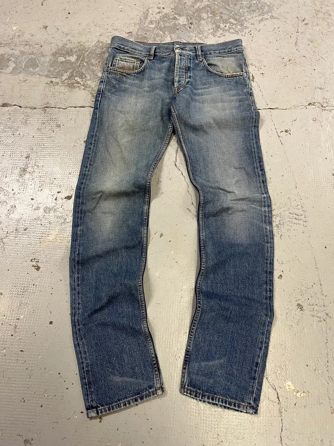 2000s Prada Tapered Light Blue Jeans dFuoixD 4