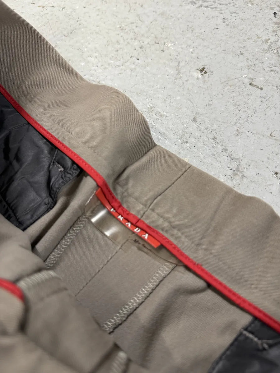 2000s Prada Tern Linea Rossa Half Zip Sport Pants qGUCKnh 7