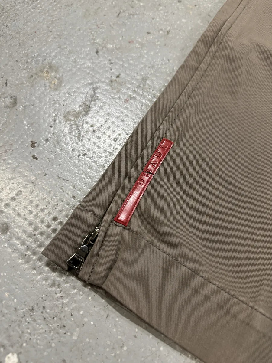 2000s Prada Tern Linea Rossa Half Zip Sport Pants qGUCKnh 9