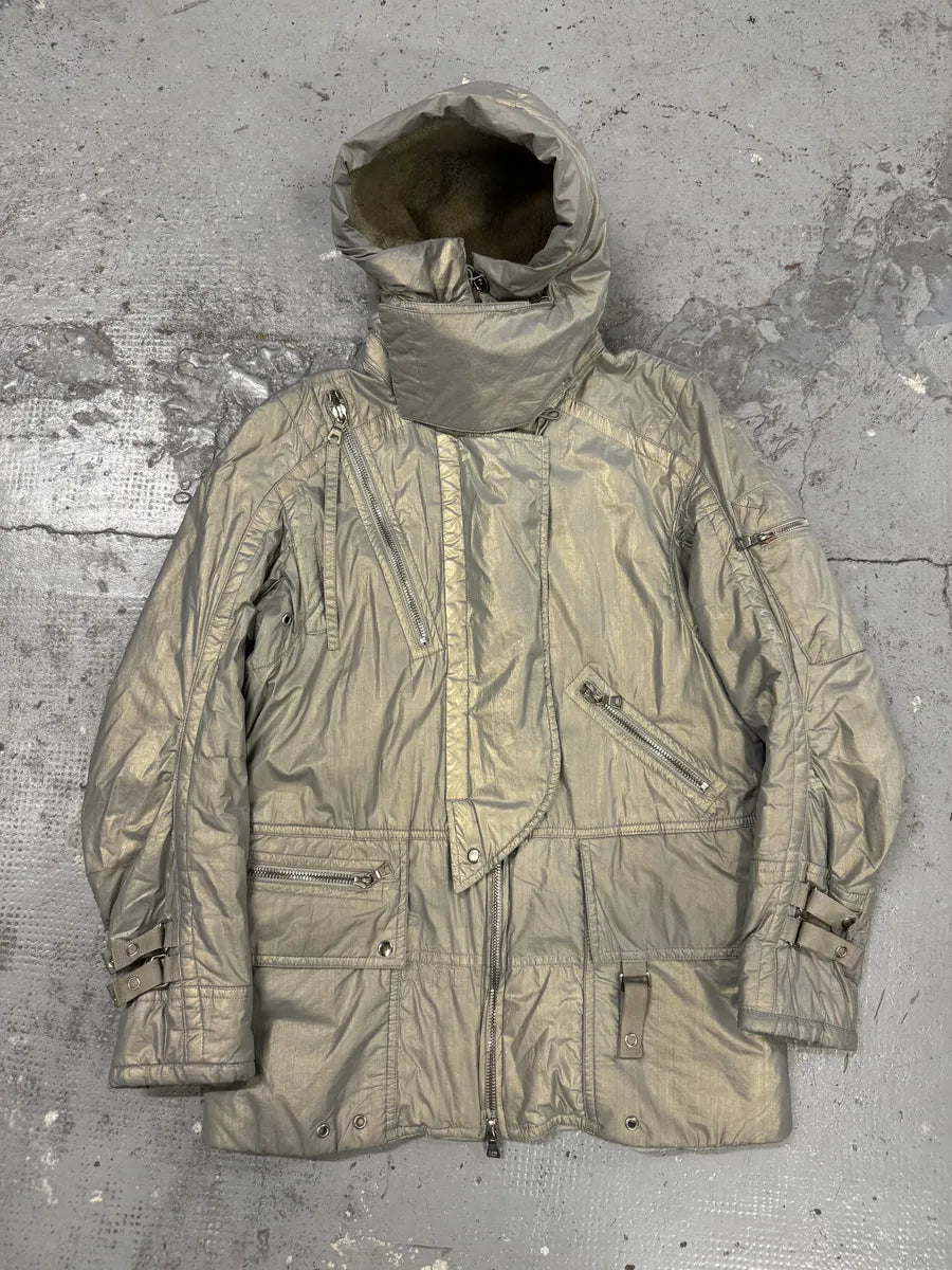 2000s Prada Ultimate Utility Ski Silver Jacket tcHeOyU 0