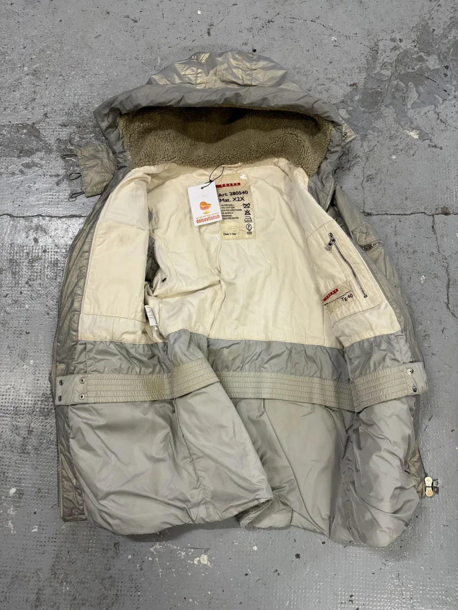 2000s Prada Ultimate Utility Ski Silver Jacket tcHeOyU 9
