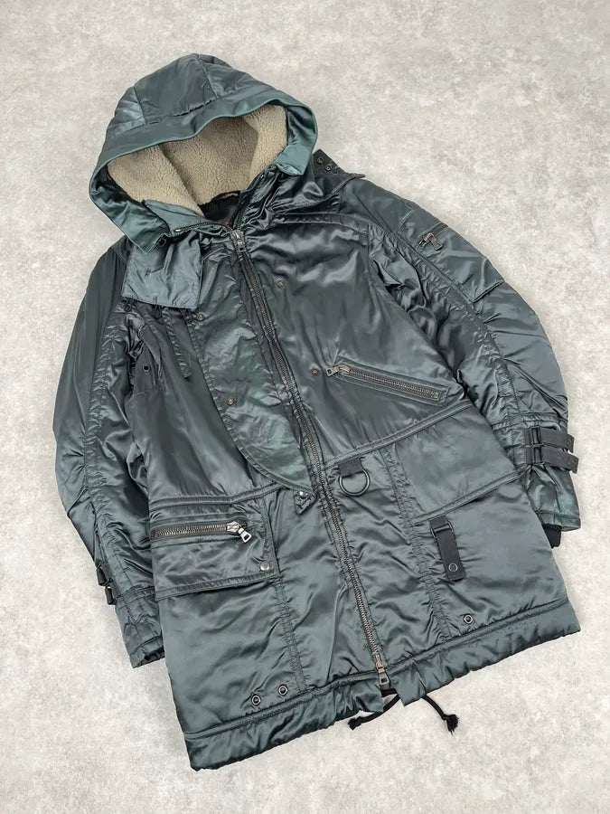 2000s Prada Ultimate Utility Ski Dark Grey Jacket nloMsEw 3