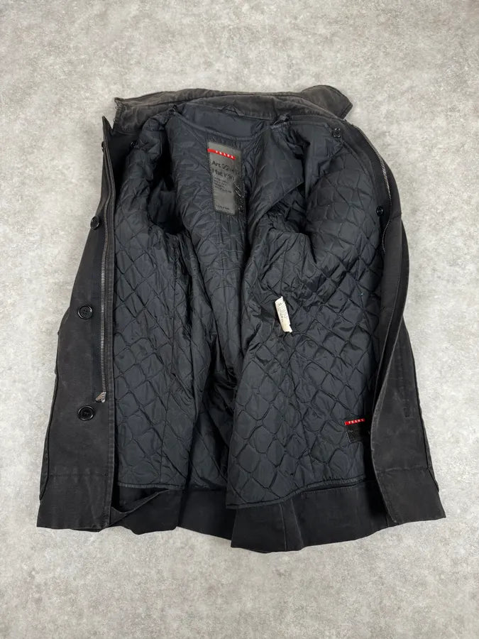 2000s Prada Utility Pockets Black Jacket AitlBSr 6