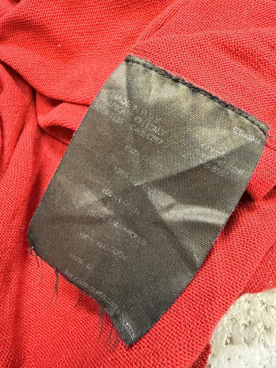 2000s Prada V-Neck Red Glamour Sweater AbLjnoj 4