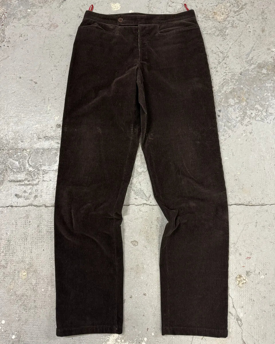 2000s Prada Velvet Brown Cozy Pants (M/L) 0