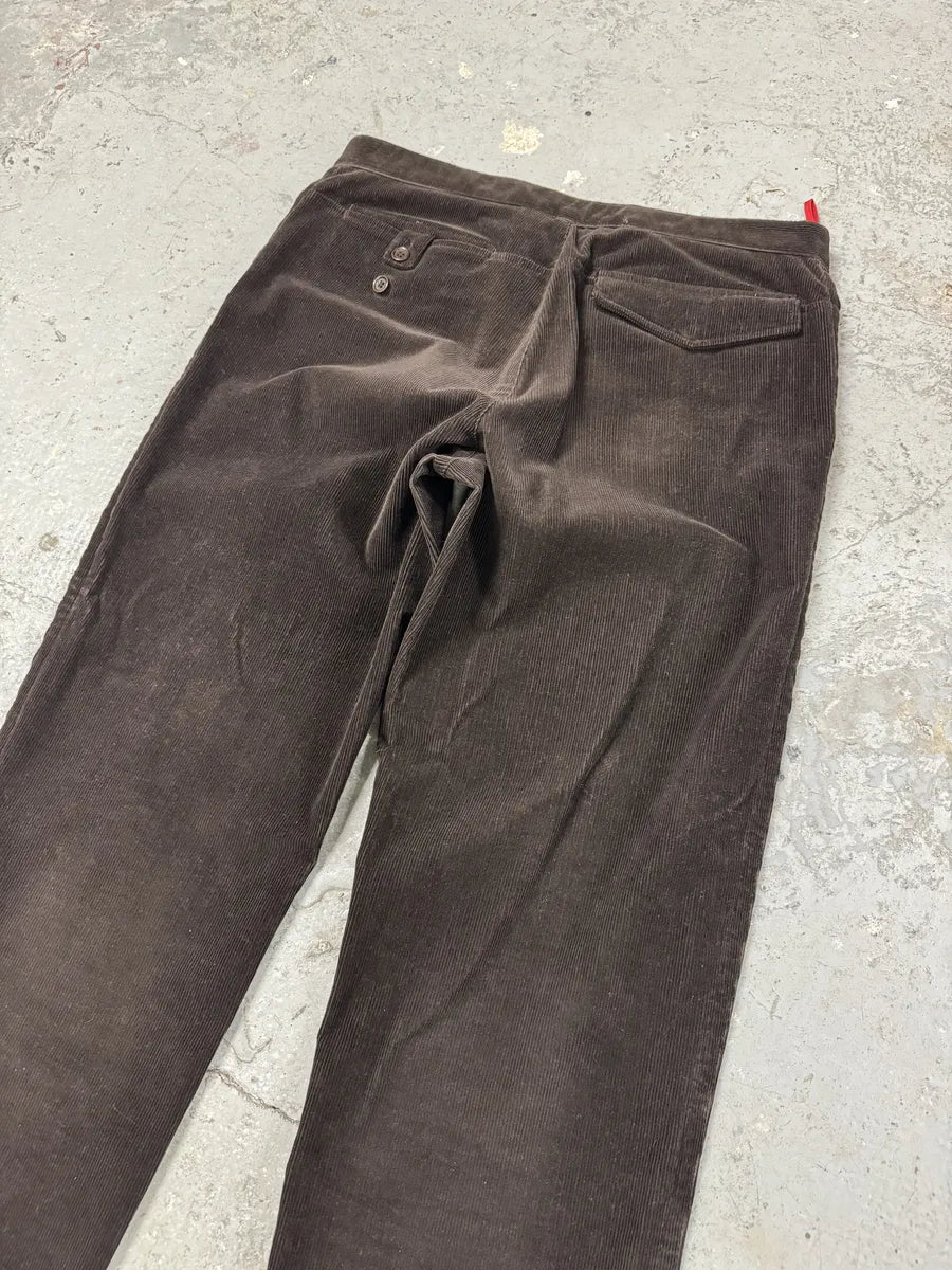 2000s Prada Velvet Brown Cozy Pants (M/L) 10