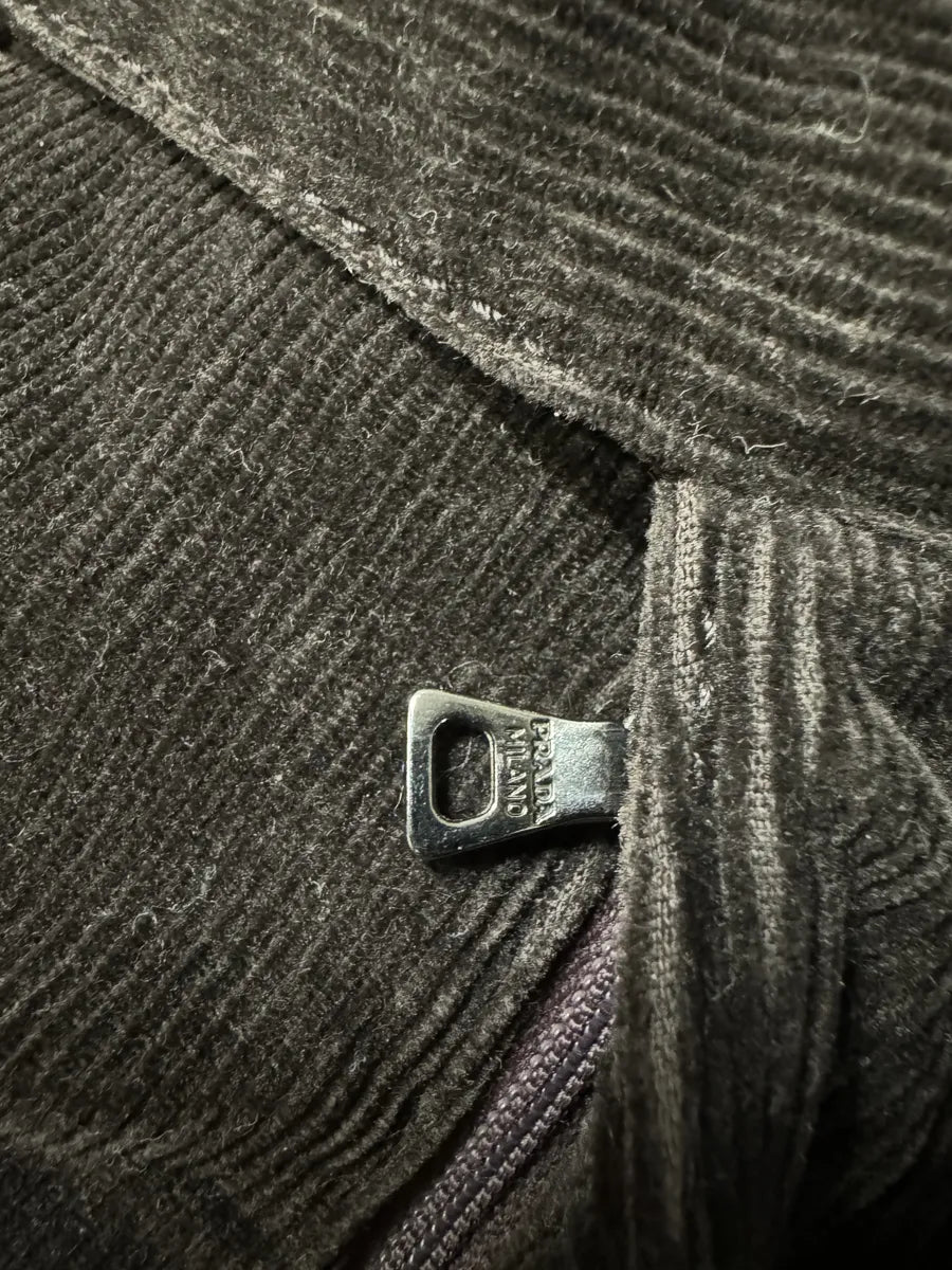 2000s Prada Velvet Brown Cozy Pants (M/L) 11