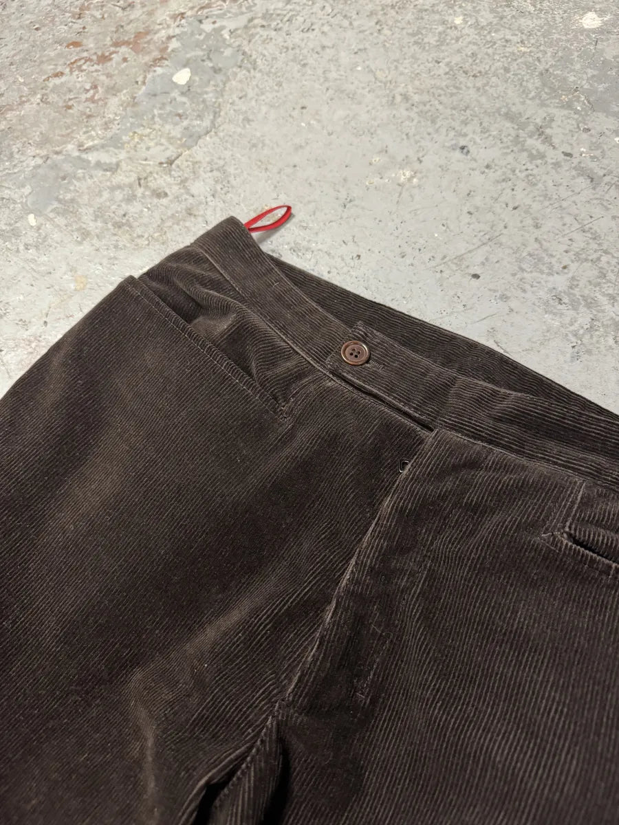 2000s Prada Velvet Brown Cozy Pants (M/L) 4