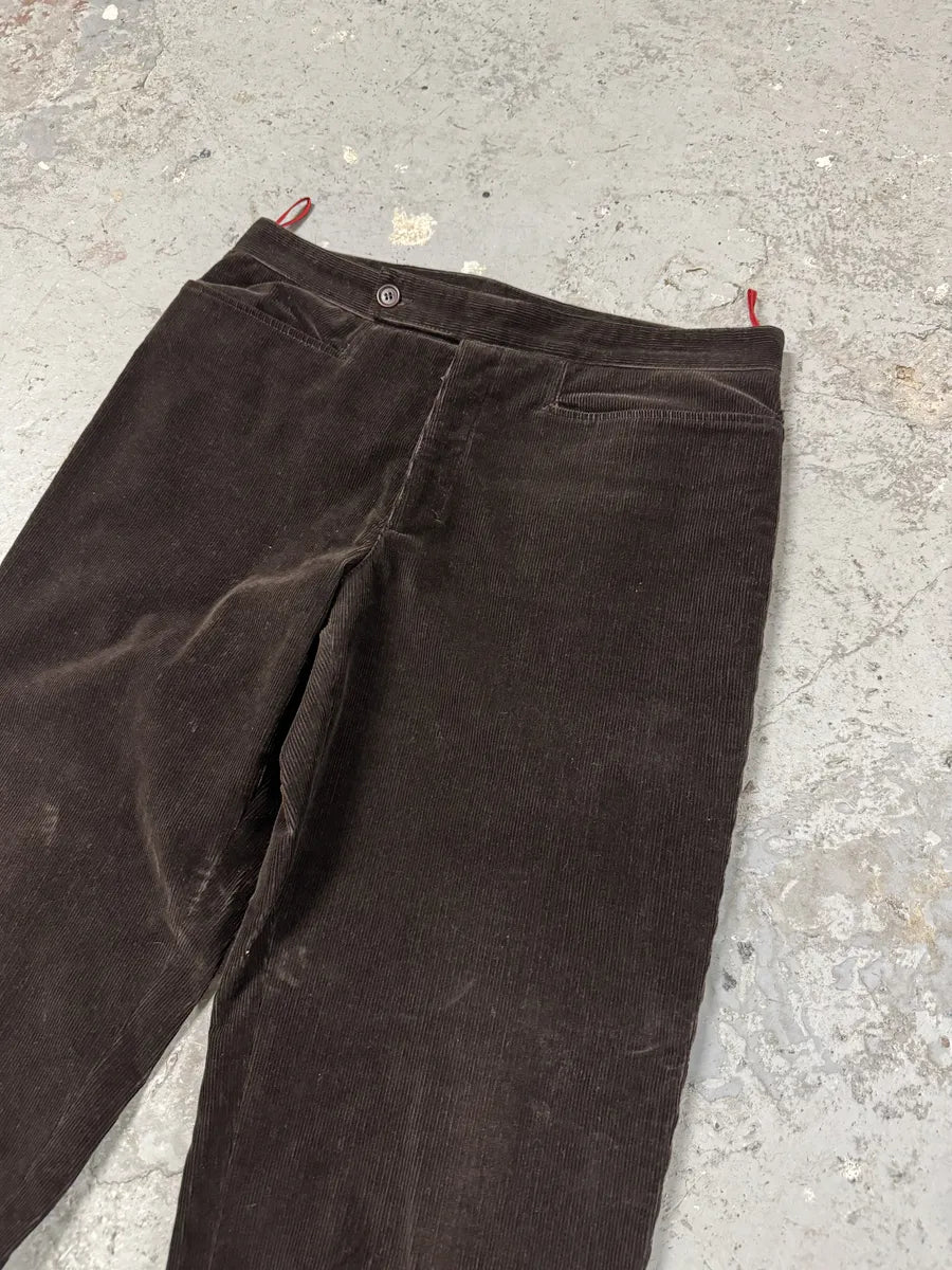 2000s Prada Velvet Brown Cozy Pants (M/L) 7