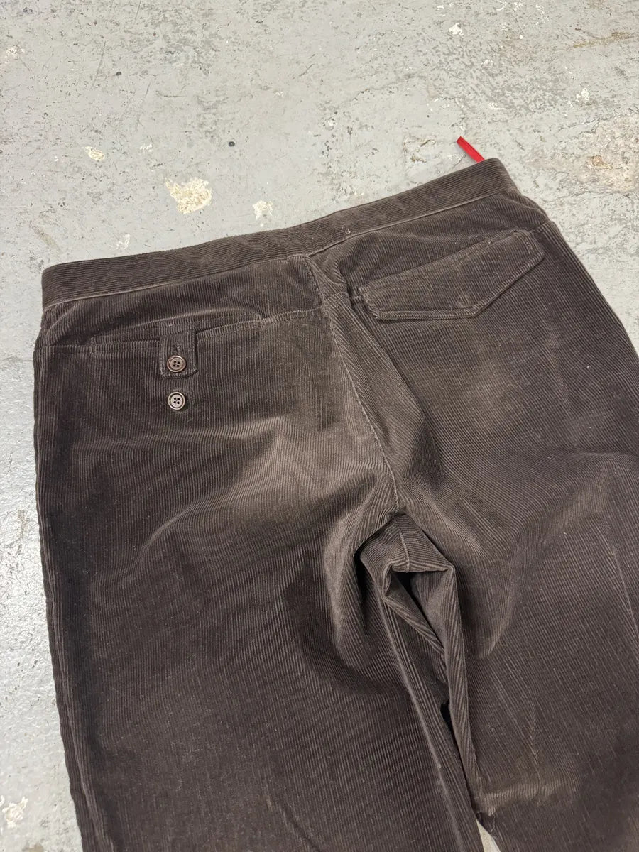 2000s Prada Velvet Brown Cozy Pants (M/L) 9