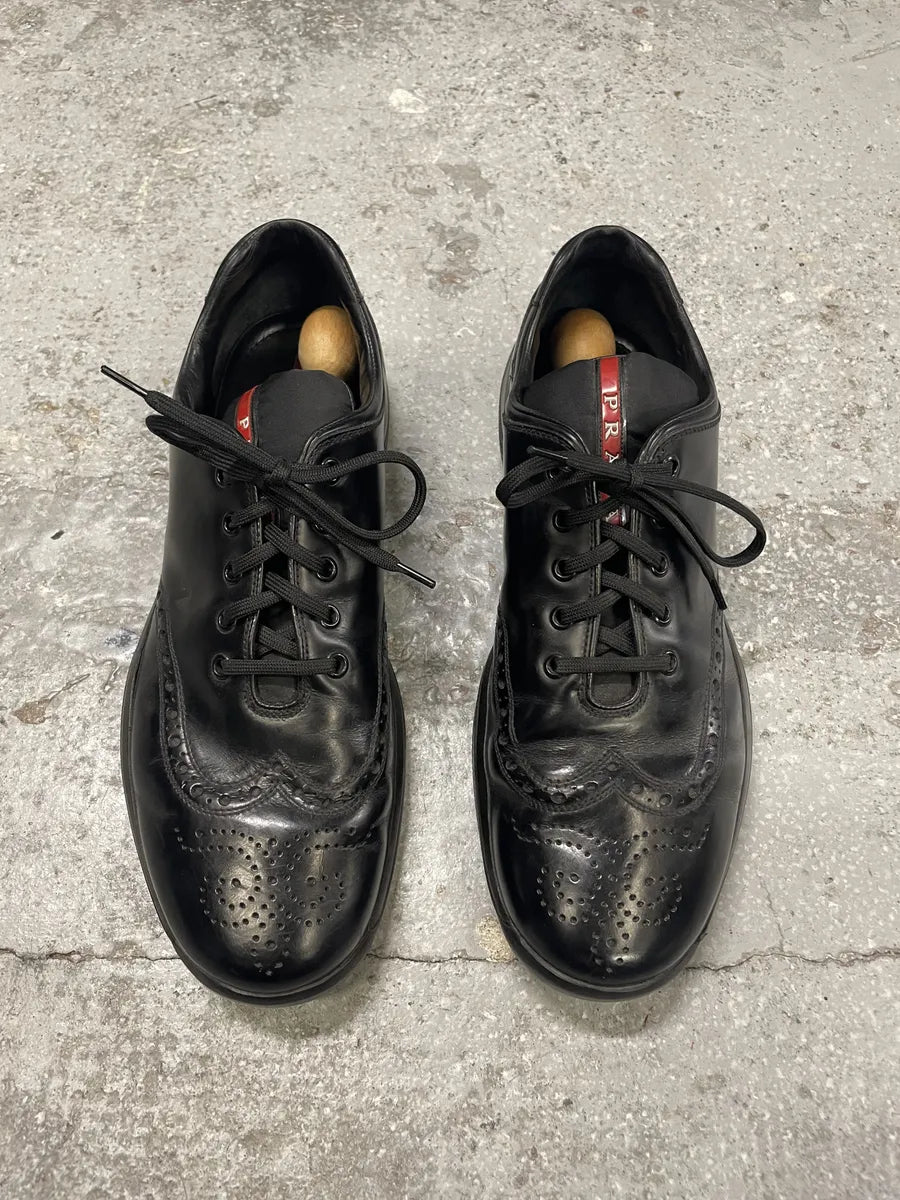 2000s Prada Western America’s Cup Leather Sneakers (44eu/us10) AXIOuPB 3