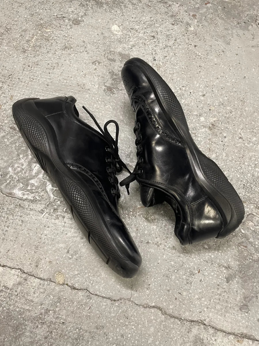 2000s Prada Western America’s Cup Leather Sneakers (44eu/us10) AXIOuPB 5