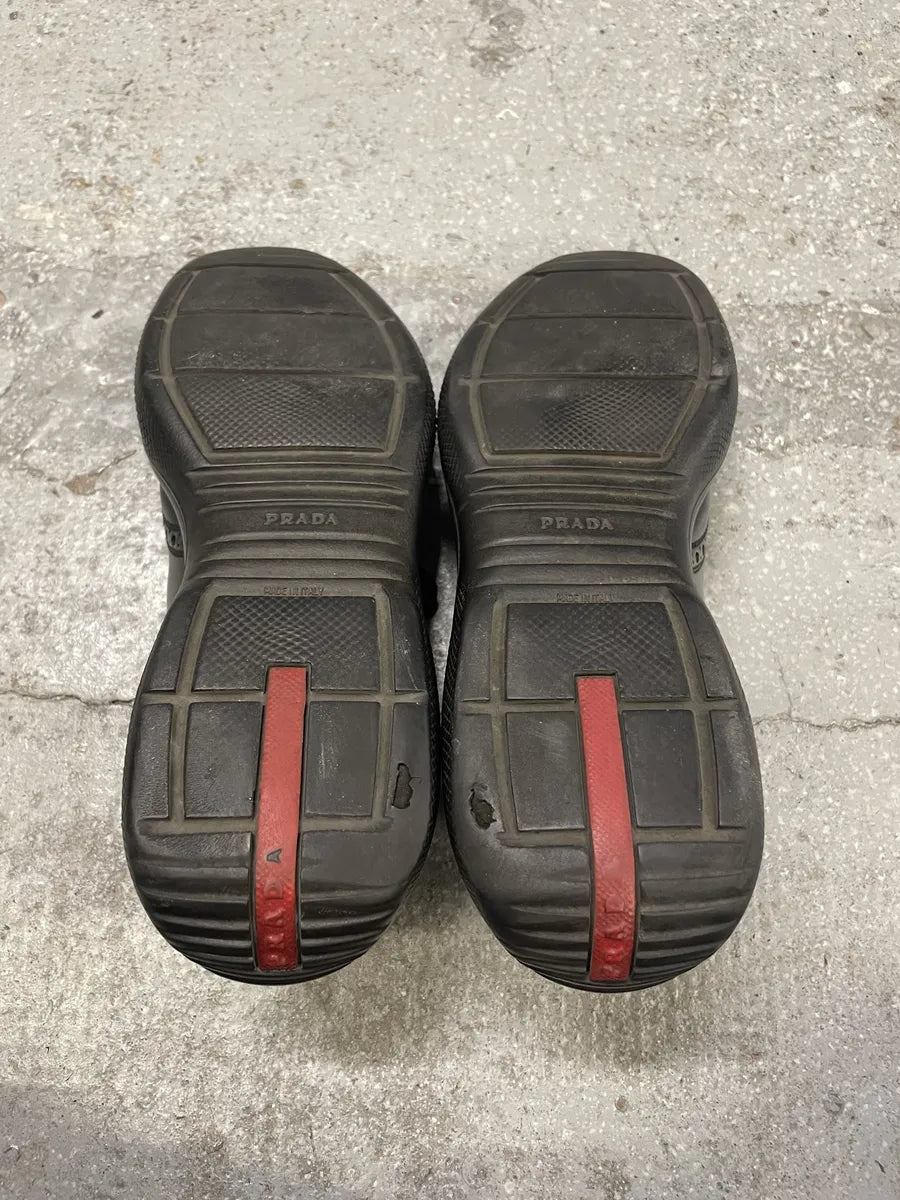 2000s Prada Western America’s Cup Leather Sneakers (44eu/us10) AXIOuPB 7