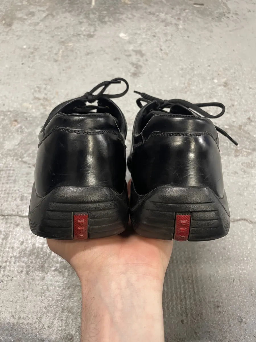 2000s Prada Western America’s Cup Leather Sneakers (44eu/us10) AXIOuPB 8