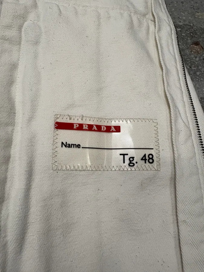 2000s Prada White Citizen Jacket (S) wzGqWoy 10
