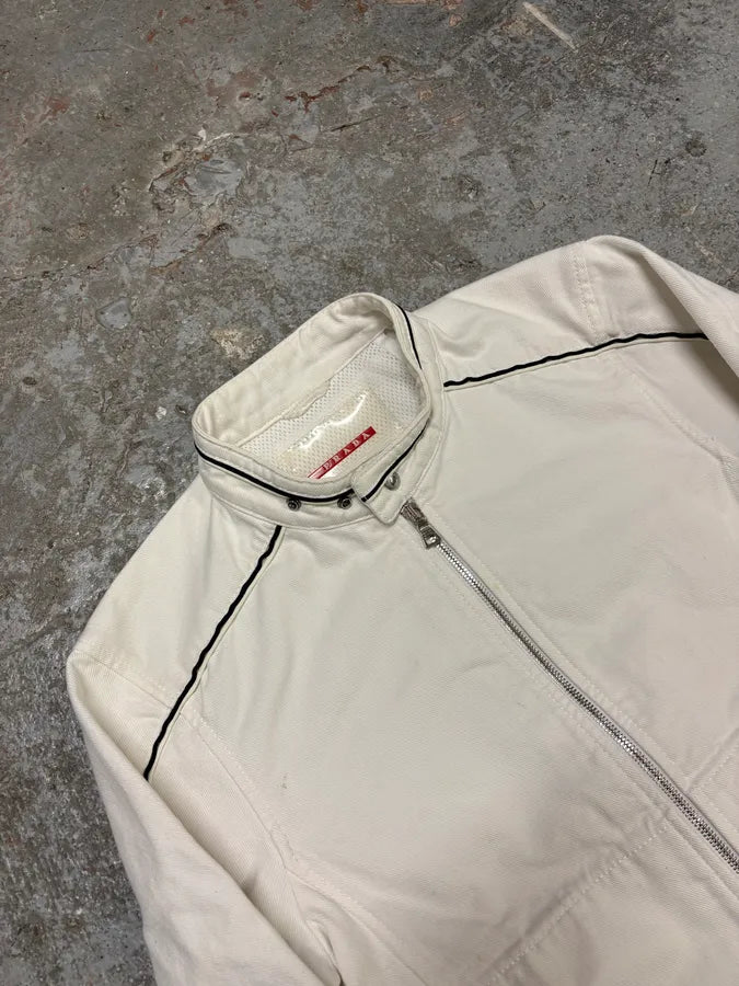 2000s Prada White Citizen Jacket (S) wzGqWoy 4